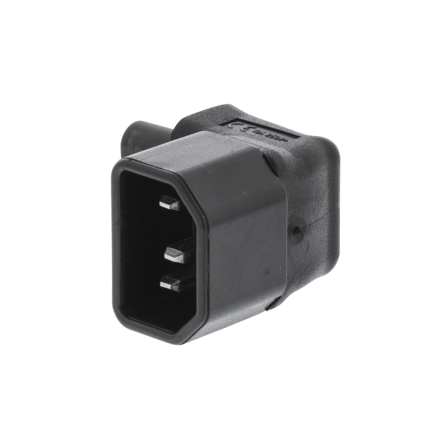 Valueline Netzstecker Male / Female PVC Schwarz