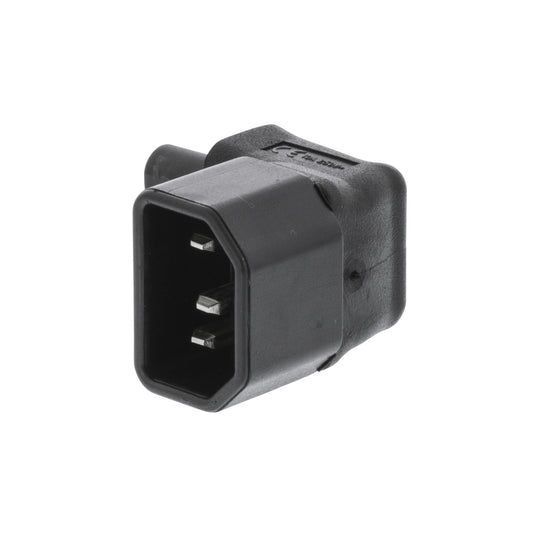 Valueline Netzstecker Male / Female PVC Schwarz