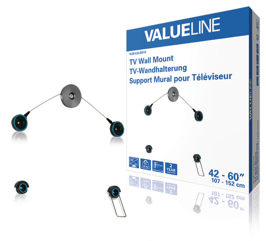 Valueline TV-Wandhalterung fixiert 42 - 60 " 25 kg