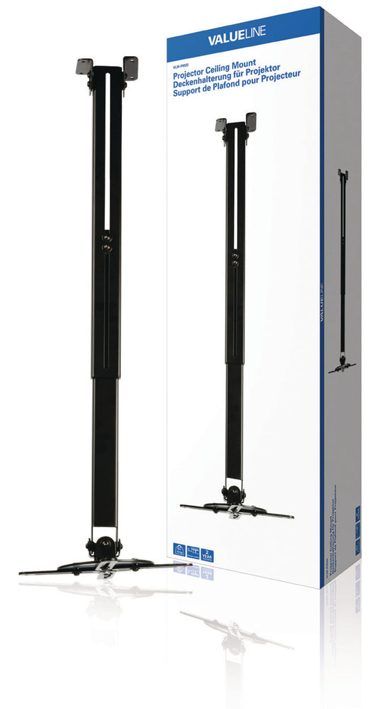 Valueline Projektor-Deckenhalterung vollbeweglich 10 kg Schwarz