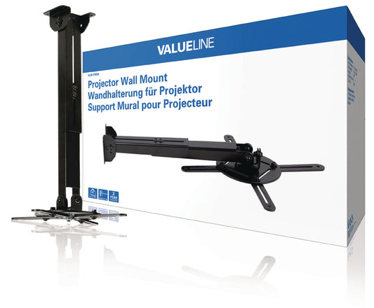 Valueline Wandhalterung für Projektor vollbeweglich 10 kg Schwarz
