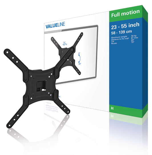 Valueline TV-Wandhalterung vollbeweglich 23 - 55 " 30 kg