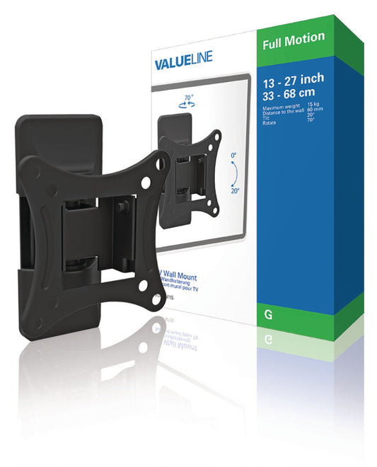 Valueline TV-Wandhalterung vollbeweglich 13 - 27 " 15 kg