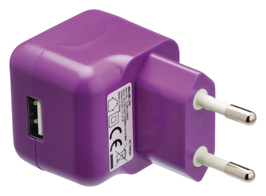 Valueline Ladegerät 1-Ausgang 2.1 A 2.1 A USB Lila