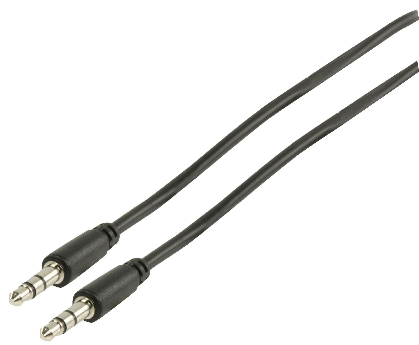 Valueline Stereo-Audiokabel 3.5 mm male - 3.5 mm male 2.00 m Schwarz