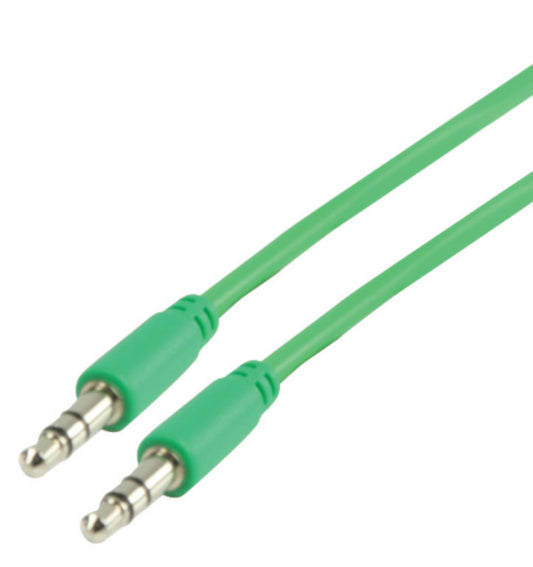 Valueline Stereo-Audiokabel 3.5 mm male - 3.5 mm male 1.00 m Grün