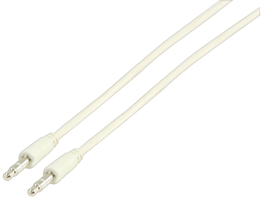 Valueline Stereo-Audiokabel 3.5 mm male - 3.5 mm male 2.00 m Weiss