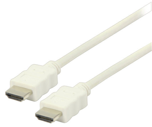 Valueline High Speed HDMI Kabel mit Ethernet HDMI Anschluss - HDMI Anschluss 2.00 m Weiss