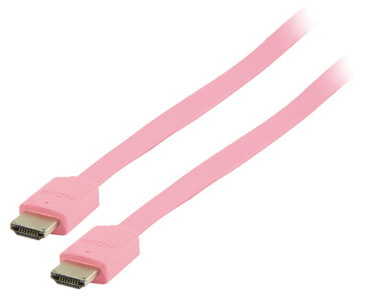 Valueline High Speed HDMI Kabel mit Ethernet HDMI Anschluss - HDMI Anschluss 2.00 m Rosa
