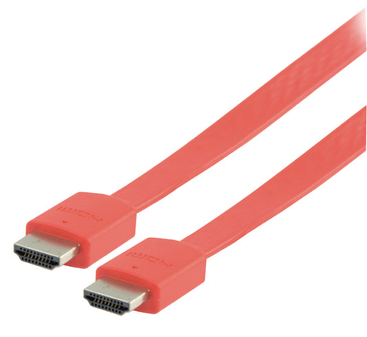 Valueline High Speed HDMI Kabel mit Ethernet HDMI Anschluss - HDMI Anschluss 2.00 m Rot