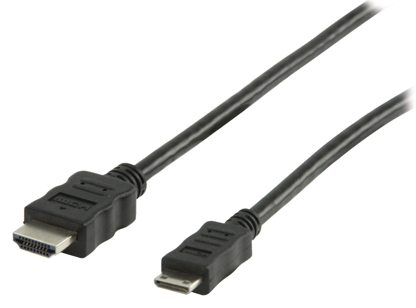 Valueline High Speed HDMI Kabel mit Ethernet HDMI Anschluss - HDMI Mini Stecker 2.00 m Schwarz