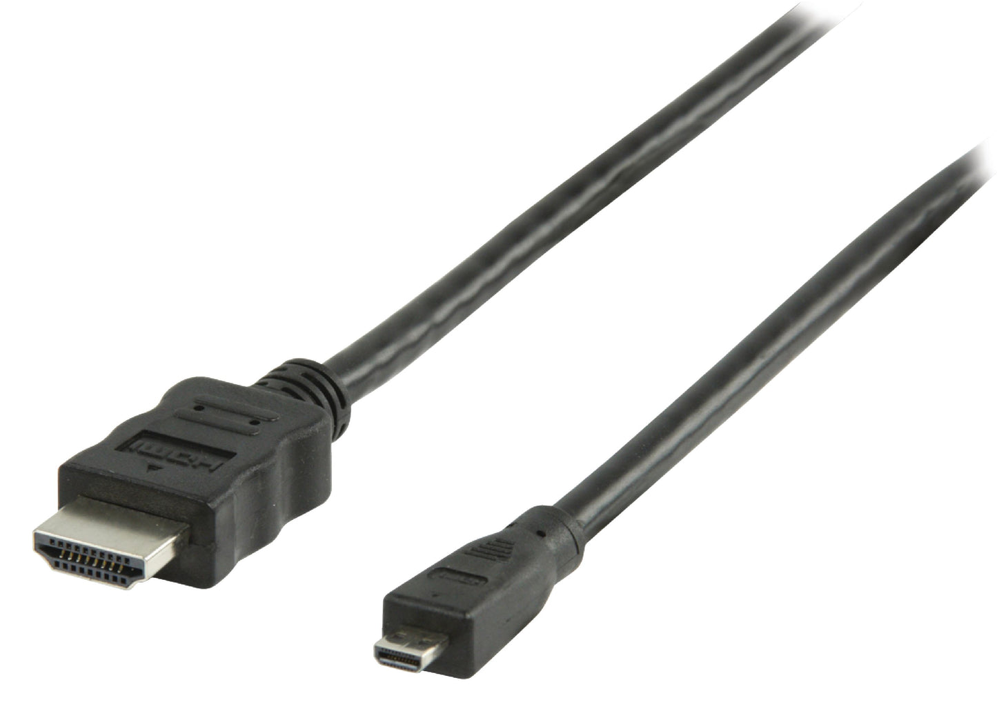 Valueline High Speed HDMI Kabel mit Ethernet HDMI Anschluss - HDMI Micro Stecker 1.00 m Schwarz