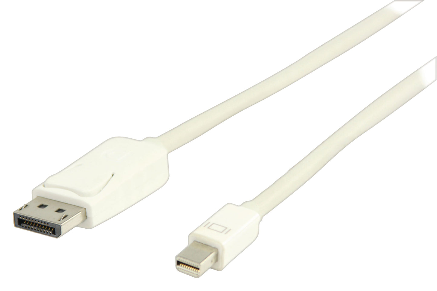 Valueline Mini Displayport-Kabel Mini Displayport Stecker - Displayport male 1.00 m Weiss