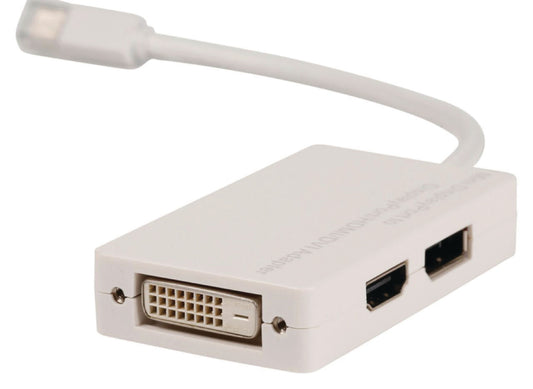 Valueline Mini Displayport-Kabel Mini Displayport Stecker - Displayport female / DVI-D 24+1p Buchse + HDMI Eingang 0.20 m Weiss