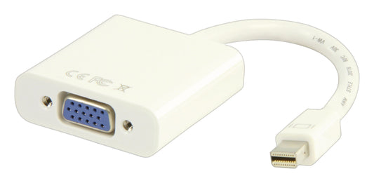 Valueline Mini Displayport-Kabel Mini Displayport Stecker - VGA female 0.20 m Weiss