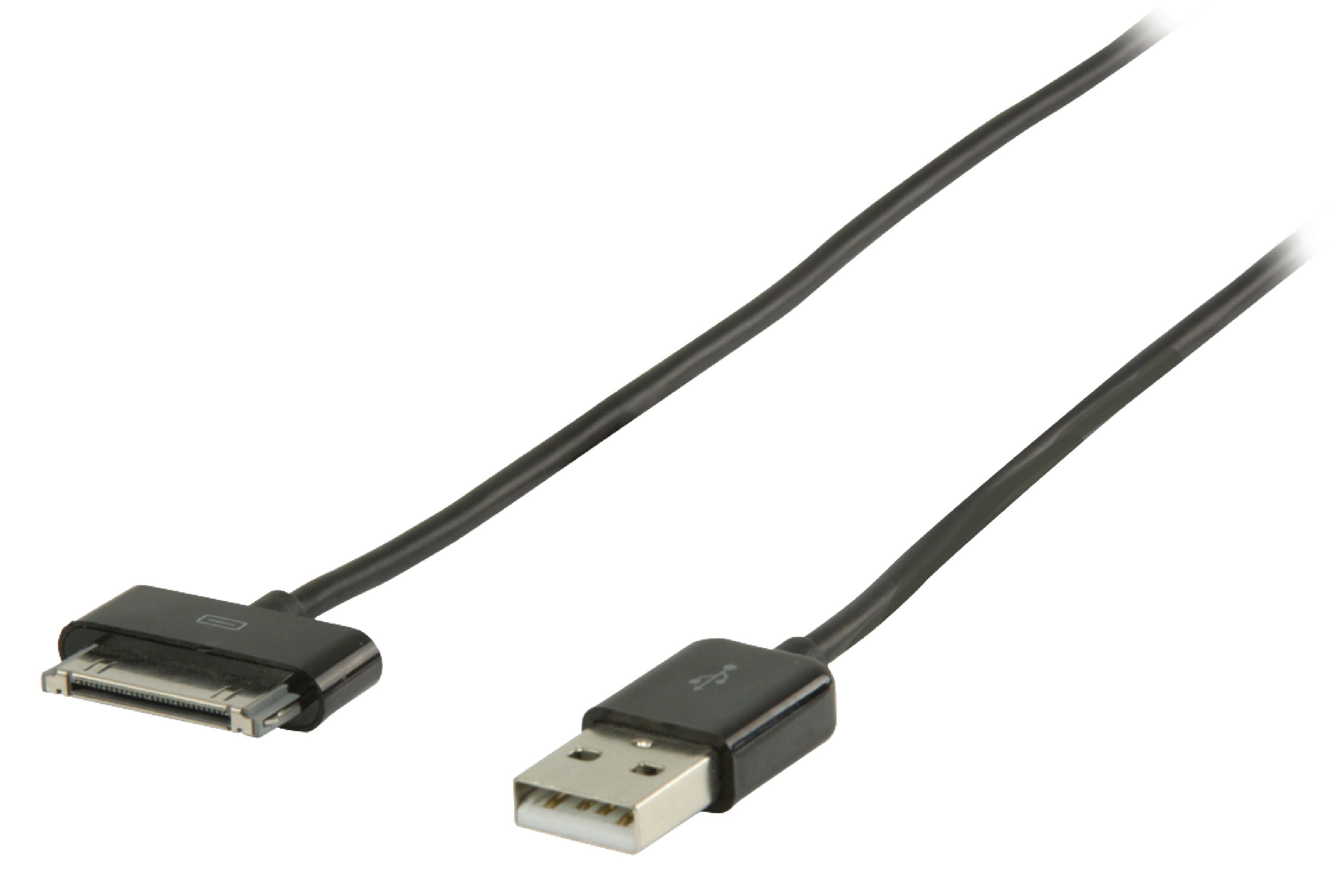 Valueline Sync und Ladekabel Apple Dock 30-pin - USB A male 2.00 m Schwarz