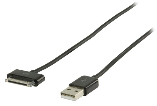Valueline Sync und Ladekabel Apple Dock 30-pin - USB A male 2.00 m Schwarz