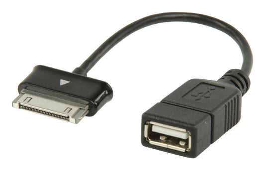 Valueline Sync und Ladekabel Samsung 30-pol. male - USB A female 0.20 m Schwarz