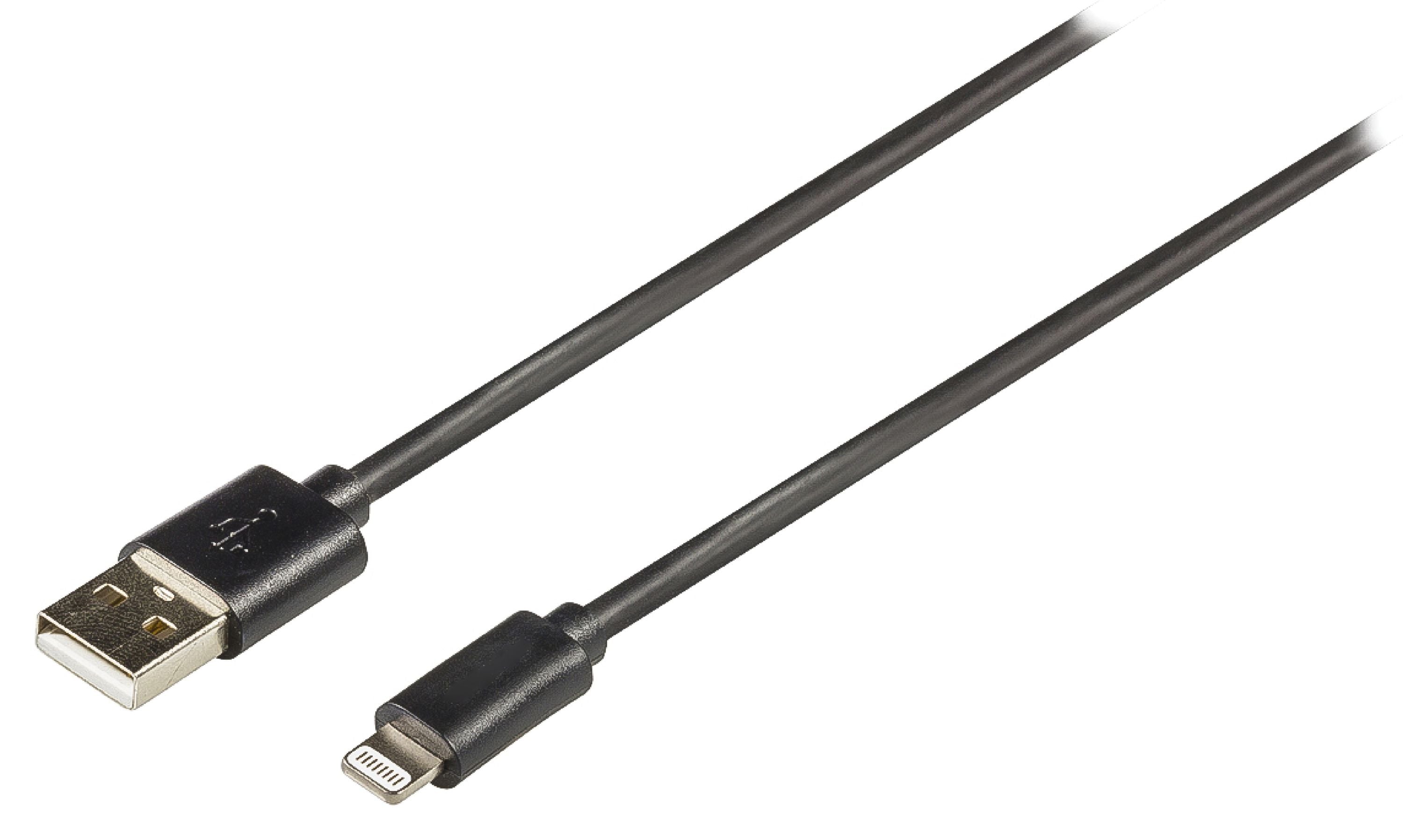 Valueline Sync und Ladekabel Apple Lightning - USB A male 2.00 m Schwarz