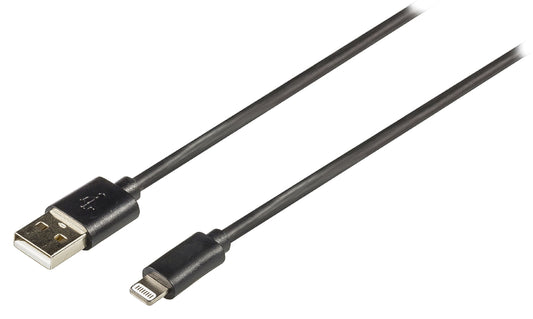 Valueline Sync und Ladekabel Apple Lightning - USB A male 2.00 m Schwarz