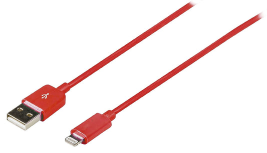 Valueline Sync und Ladekabel Apple Lightning - USB A male 2.00 m Rot