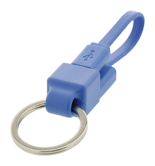 Valueline USB 2.0 Kabel USB A male - Micro-B male flach 0.10 m Blau