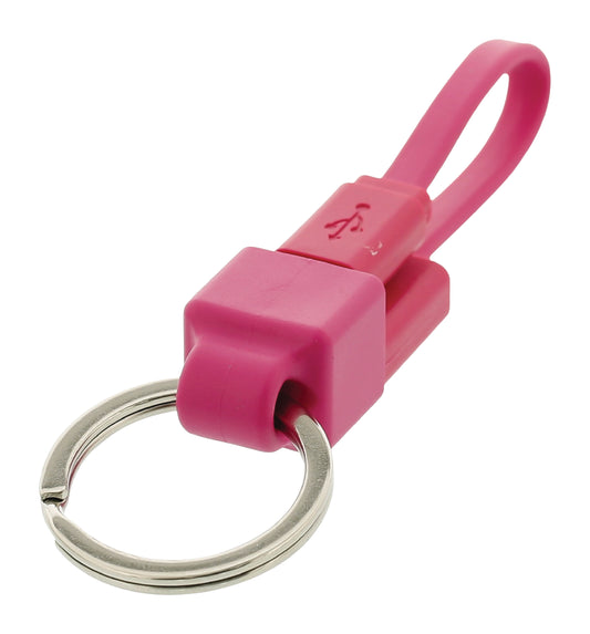 Valueline USB 2.0 Kabel USB A male - Micro-B male flach 0.10 m Rosa