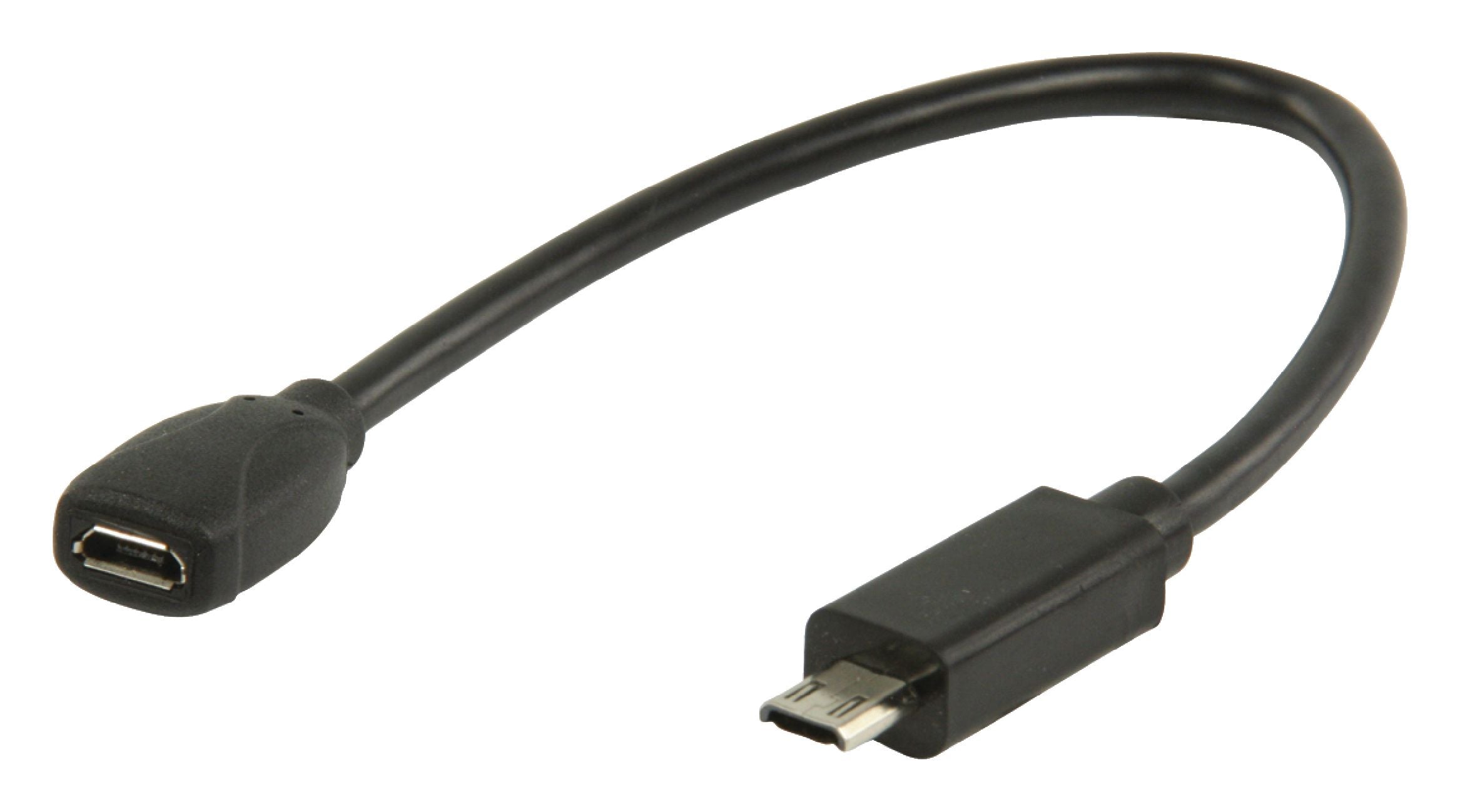 Valueline MHL-Kabel USB Micro B 11-pol. male - USB Micro B 5-pol. female 0.20 m Schwarz