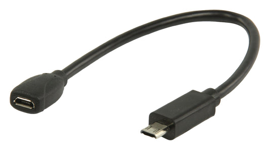 Valueline MHL-Kabel USB Micro B 11-pol. male - USB Micro B 5-pol. female 0.20 m Schwarz