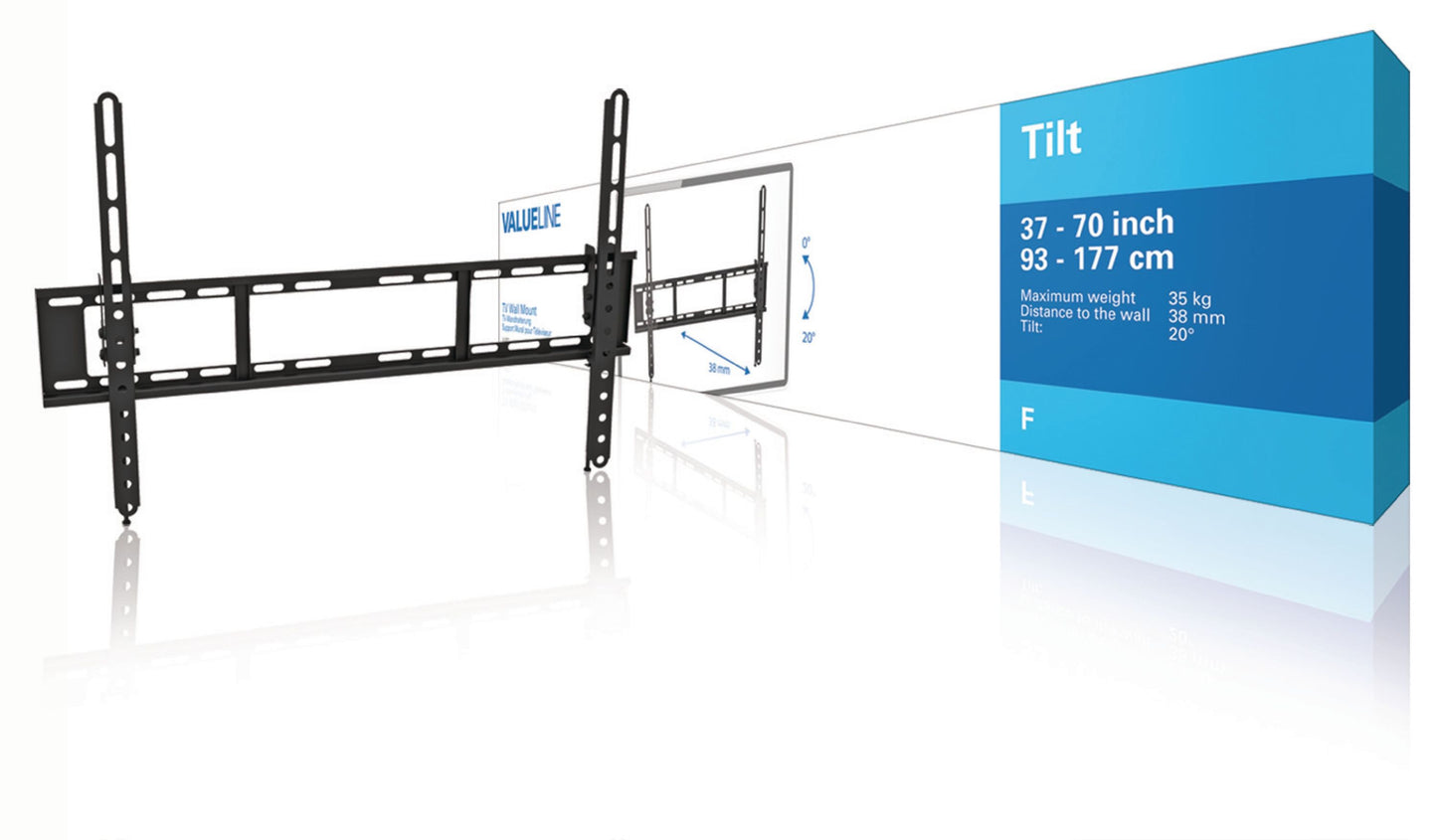 Valueline TV-Wandhalterung Neigung 37 - 70 " 35 kg