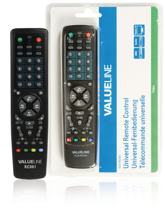 Valueline Vorprogrammierte Fernbedienung 10:1 Universal