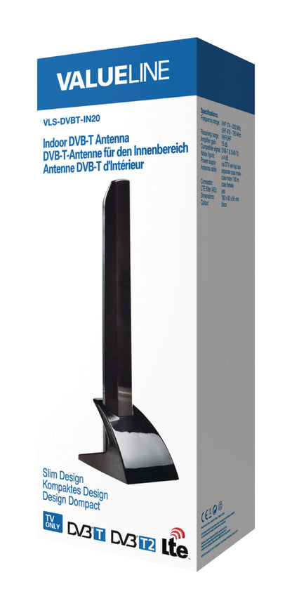 Valueline Innen DVB-T/T2 - DAB+ Antenne 15 dB VHF / UHF