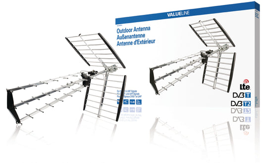 Valueline DVB-T/T2 Außenantenne 15 dB UHF