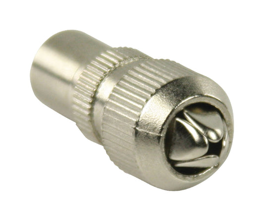 Valueline Koax Male Metall Silber