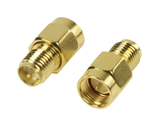 Valueline SMA-Adapter RP SMA female - SMA-male Gold