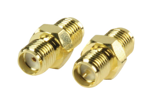 Valueline SMA-Adapter RP SMA female - SMA-female Gold