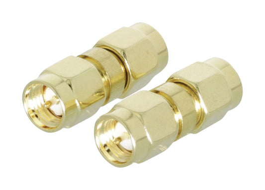 Valueline SMA-Adapter SMA-male - SMA-male Gold