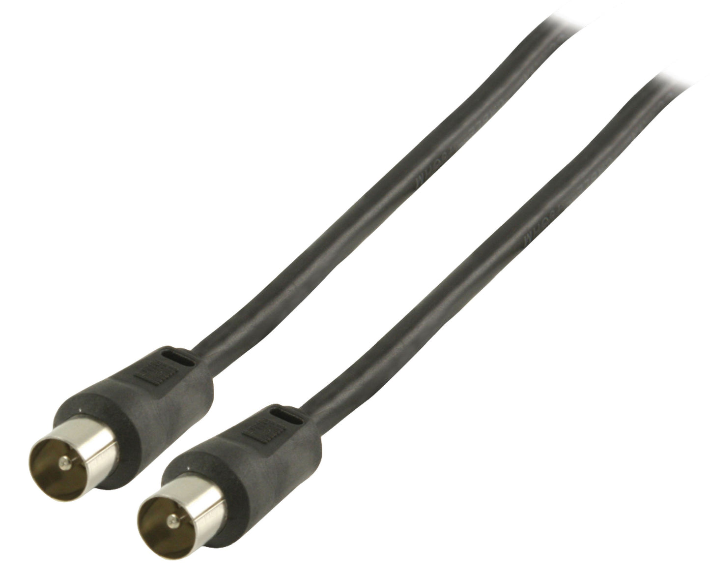 Valueline Koaxialkabel 90 dB Koax-Stecker - Koax-Stecker 1.50 m Schwarz