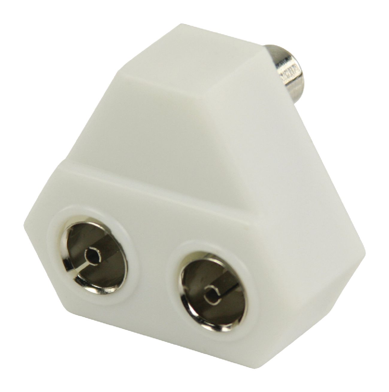 Valueline Koax-Adapter Koax-Stecker - 2x Koax female Weiss
