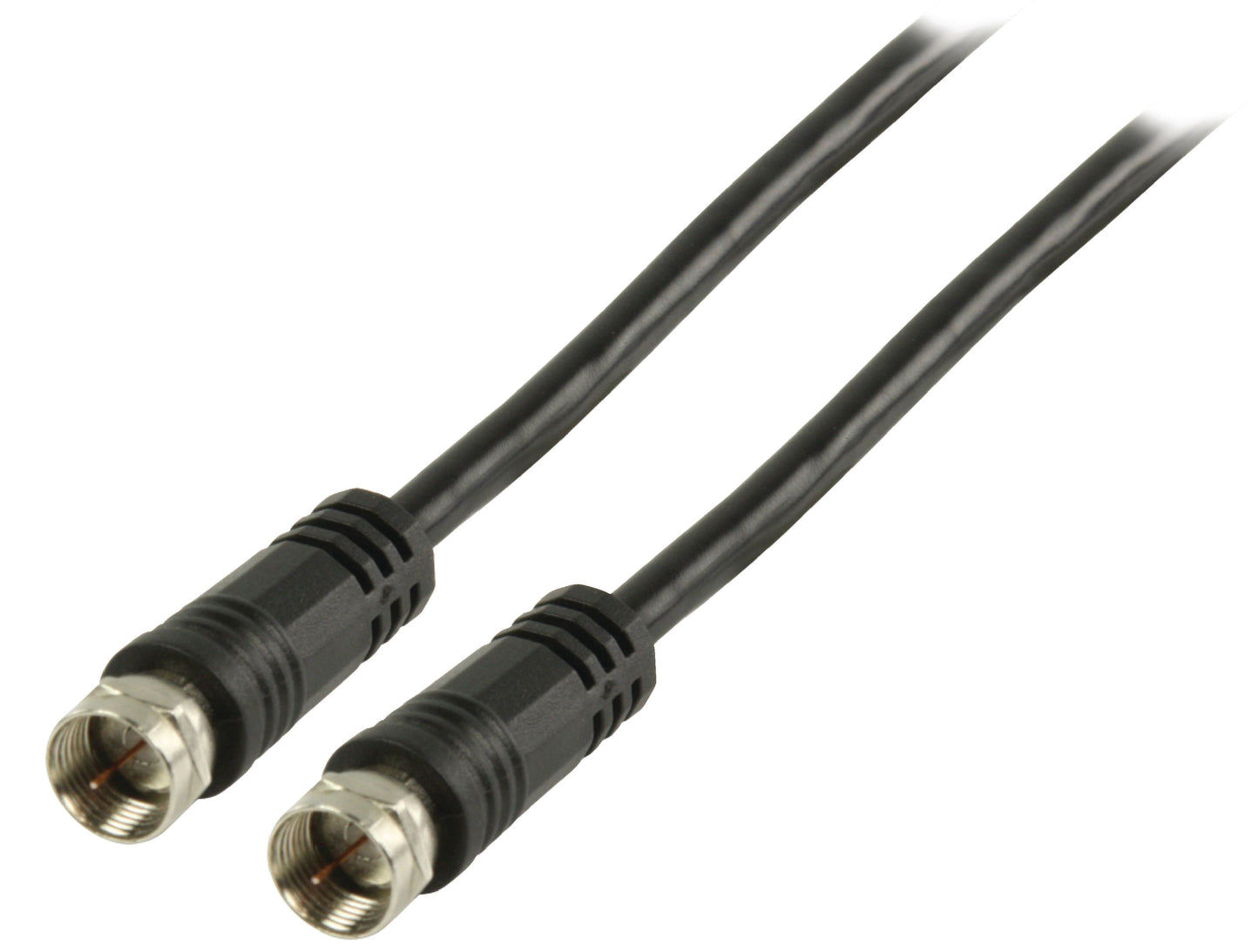Valueline Antennenkabel F-male - F-male 10.0 m Schwarz