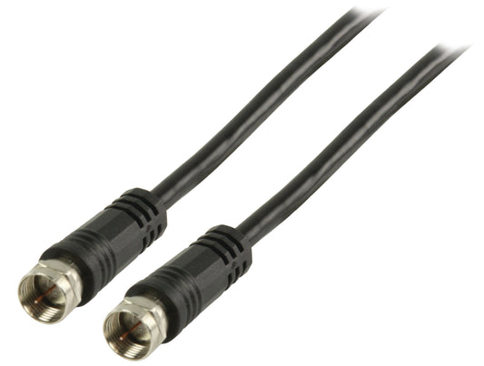 Valueline Antennenkabel F-male - F-male 3.00 m Schwarz
