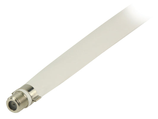 Valueline Antennenkabel flach F female - F female 0.20 m Weiss