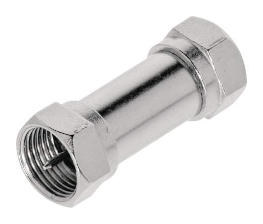 Valueline Coax-Adapter F F-male - F-male Silber