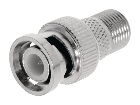 Valueline Coax-Adapter BNC BNC-Stecker - F female Silber