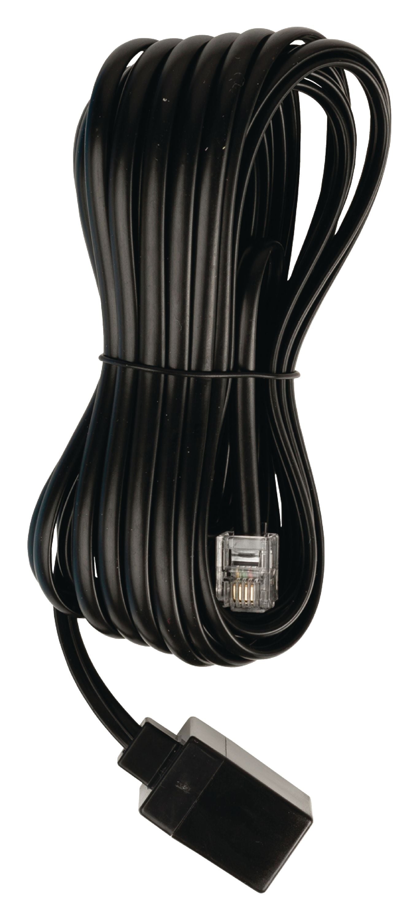 Valueline Telefon-Verlängerungskabel RJ11 (6P4C) female - RJ11 (6P4C) male flach 5.00 m Schwarz