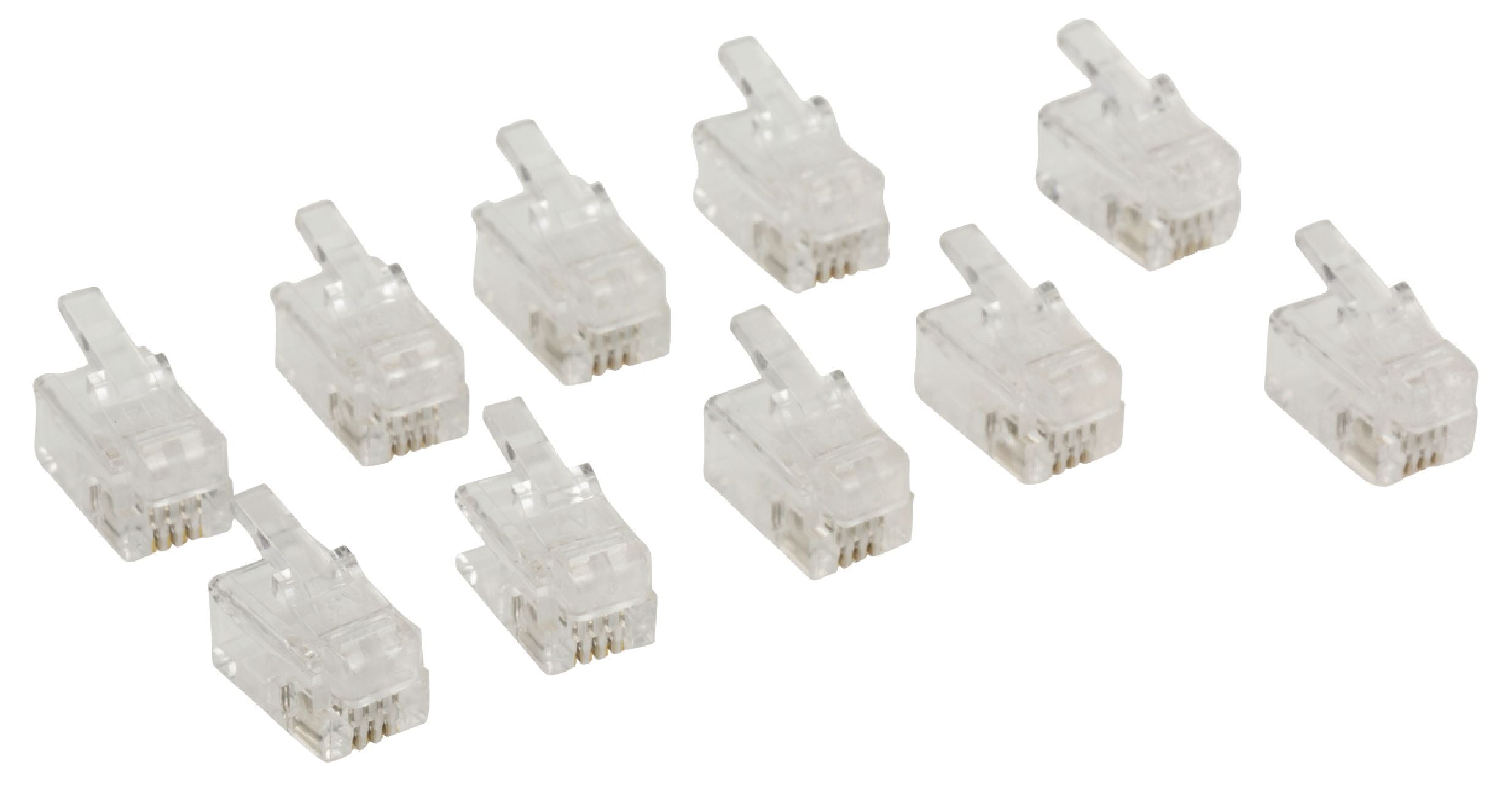 Valueline Telefon-Stecker RJ10 Male PVC Transparent
