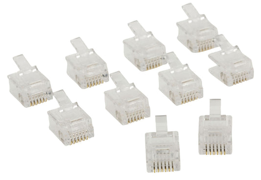 Valueline Telefon-Stecker RJ12 Male PVC Transparent