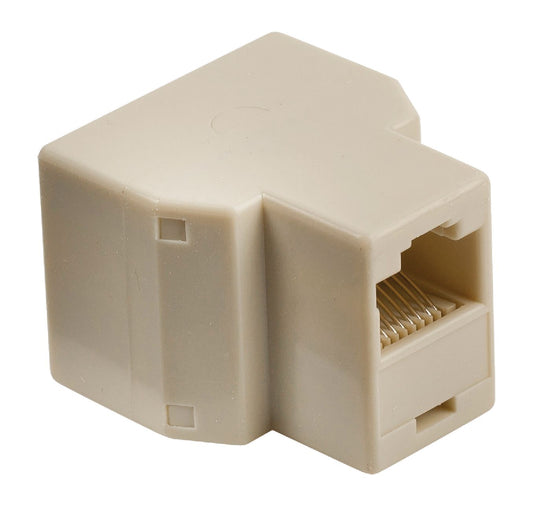 Valueline Telefonadapter RJ45 (8P8C) female - 2x RJ45 (8P8C) female Elfenbein
