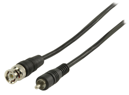 Valueline BNC-Videokabel BNC-Stecker - RCA male 1.00 m Schwarz