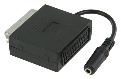 Valueline SCART-Kabel Scart-male - SCART-female + 3.5 mm female 0.20 m Schwarz